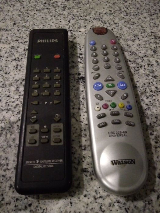 Dois comandos para TV
