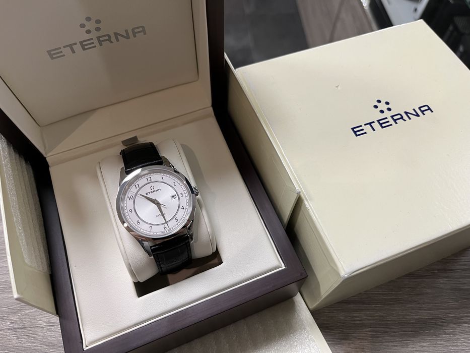 Piękny zegarek ETERNA 2520.41.55.1258 od Halogsm