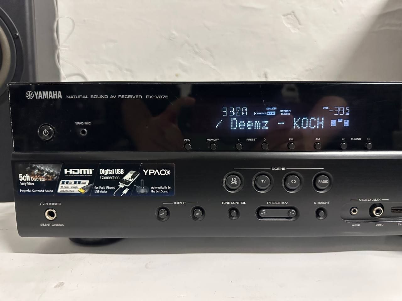 5.1 АV Amplituner Yamaha RX-V375, HDMI, 5*100Watt, USB