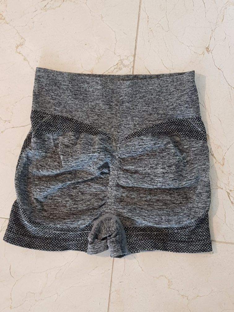 Calções shorts desporto push up cinzentos NOVOS