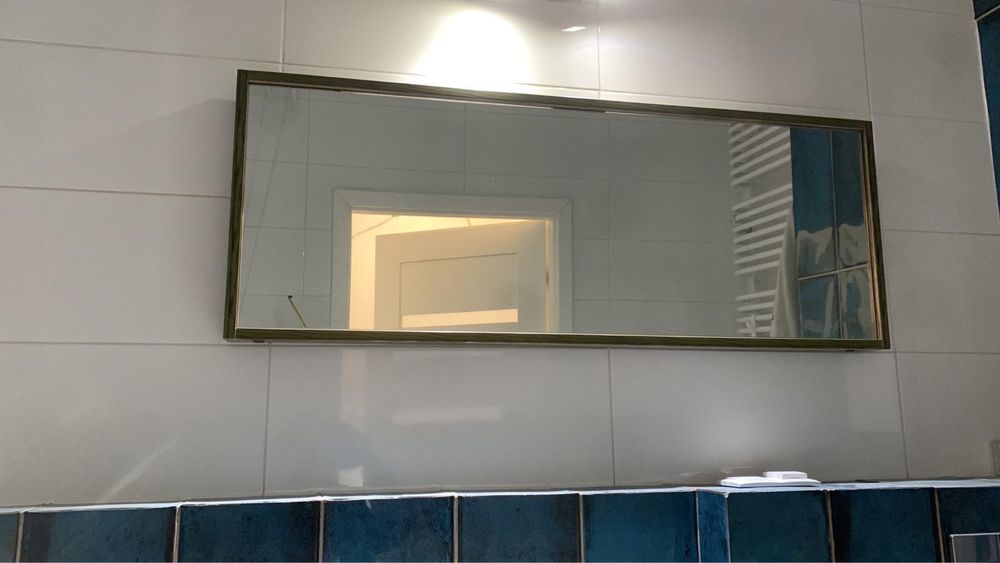 Lustro duże  łazienka wymiary 120x45x7 cm