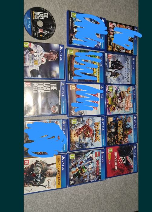 Zestaw 17 gier na PS4 – m.in. GTA V, The Last of Us, Wiedźmin 3, Crash