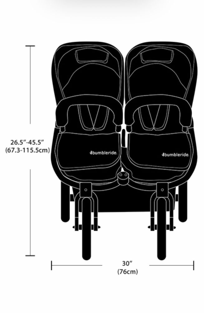 коляска для двійні Bumbleride Indie Twin Tourmaline