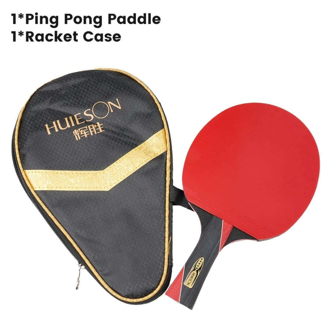 Ракетка PingPong для начинающих carbon+rezin