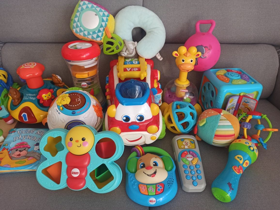 Zabawki Fisher price, vtech 24szt.