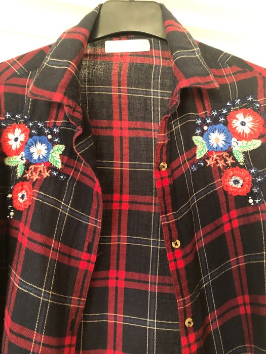 Camisa xadrez Zara T 11-12 anos