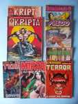 Revistas de BD de terror portuguesas e brasileiras.