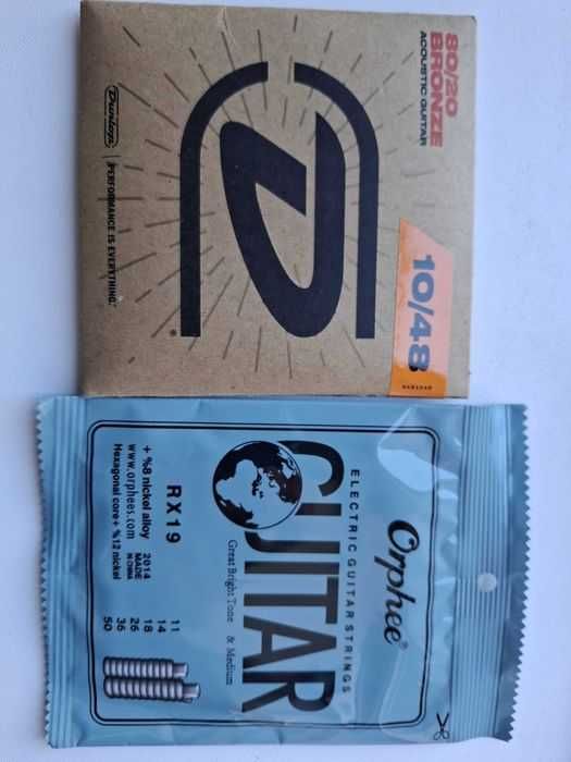 Струни  поштучно для гітари 1, 2, медіатор каподастр ремінь