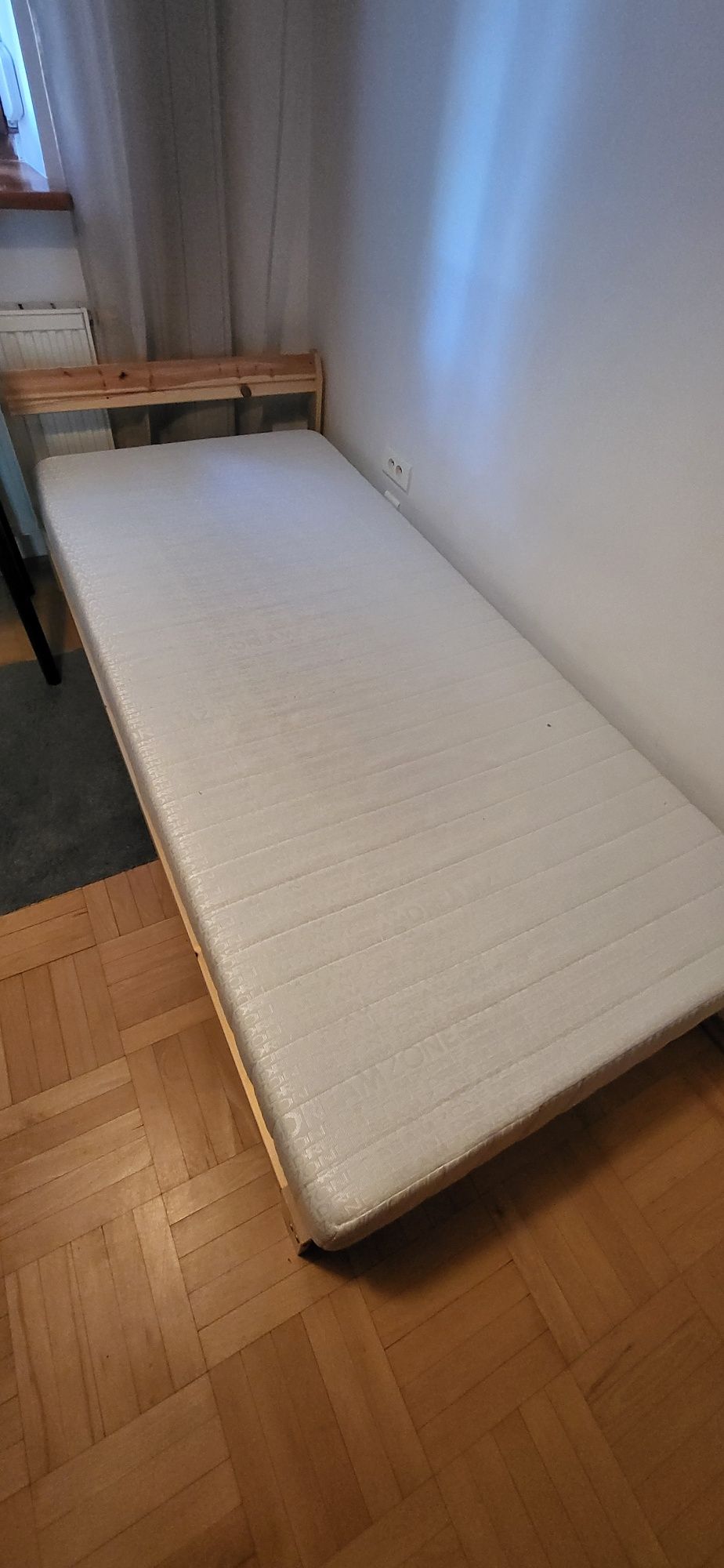 Łóżko ikea 90x200 plus stelaż plus materac