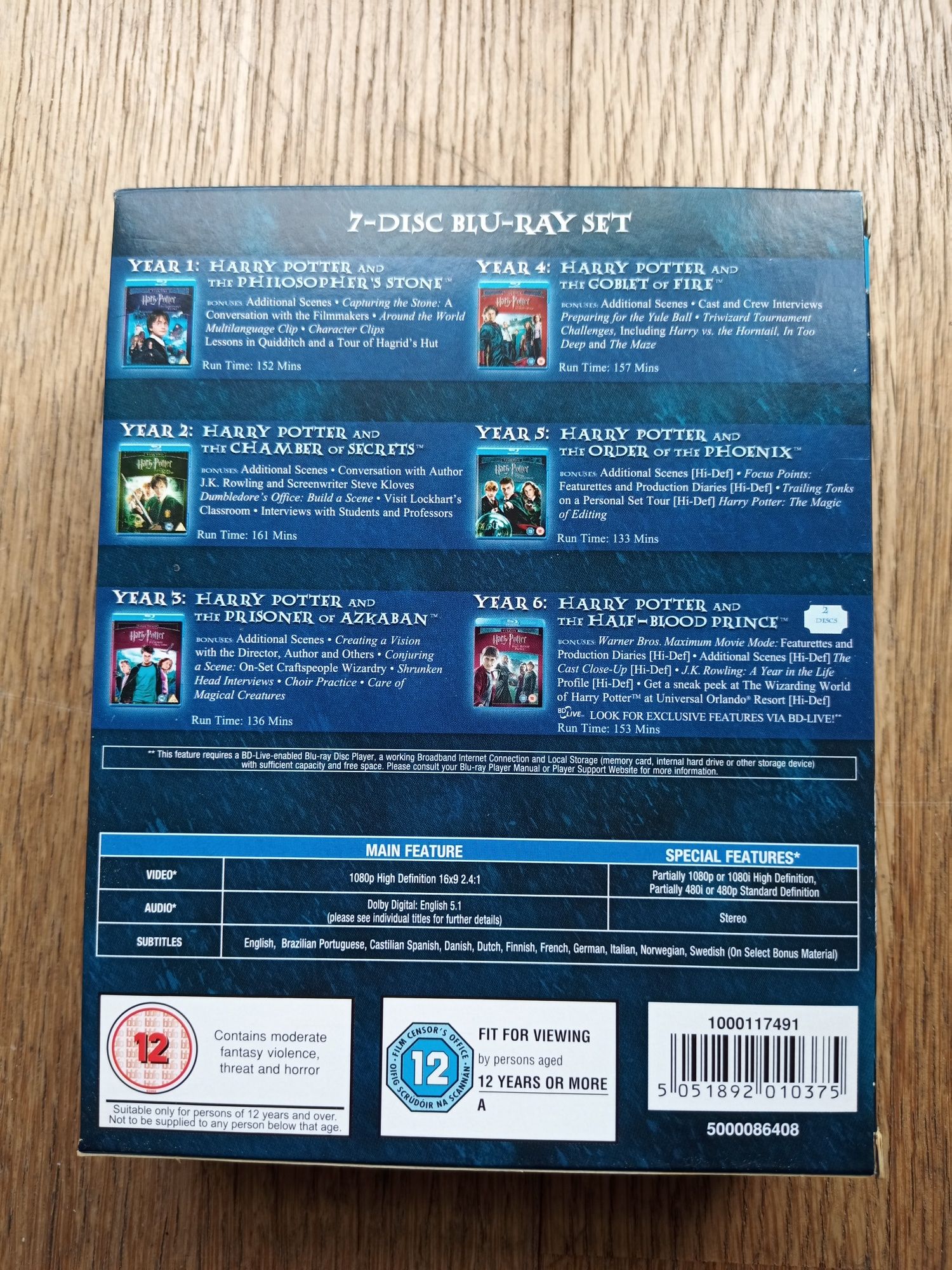 Blu-Ray Harry Potter