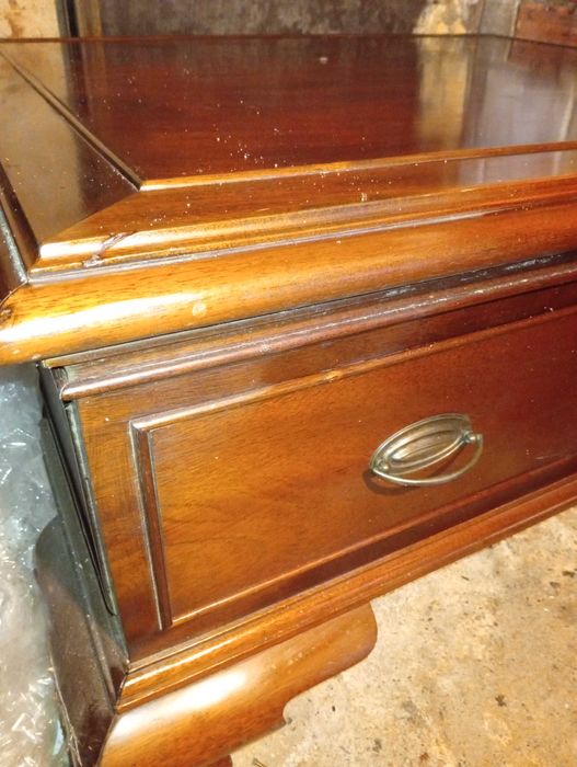 Mesa de centro XXL vintage madeira nobre