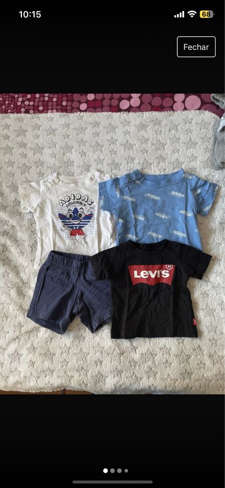 Conjunto Adidas e Levi’s