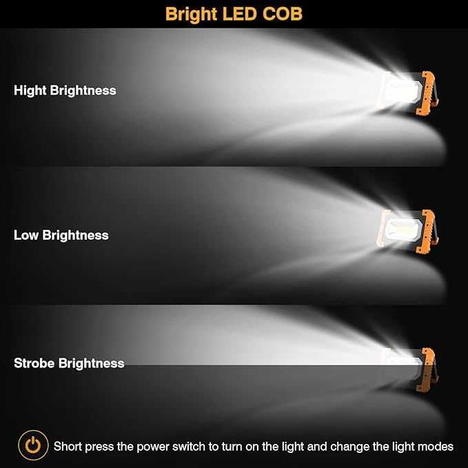 NOWA Lampa robocza z możliwością ładowania COB 1100 MOC 4500MAH