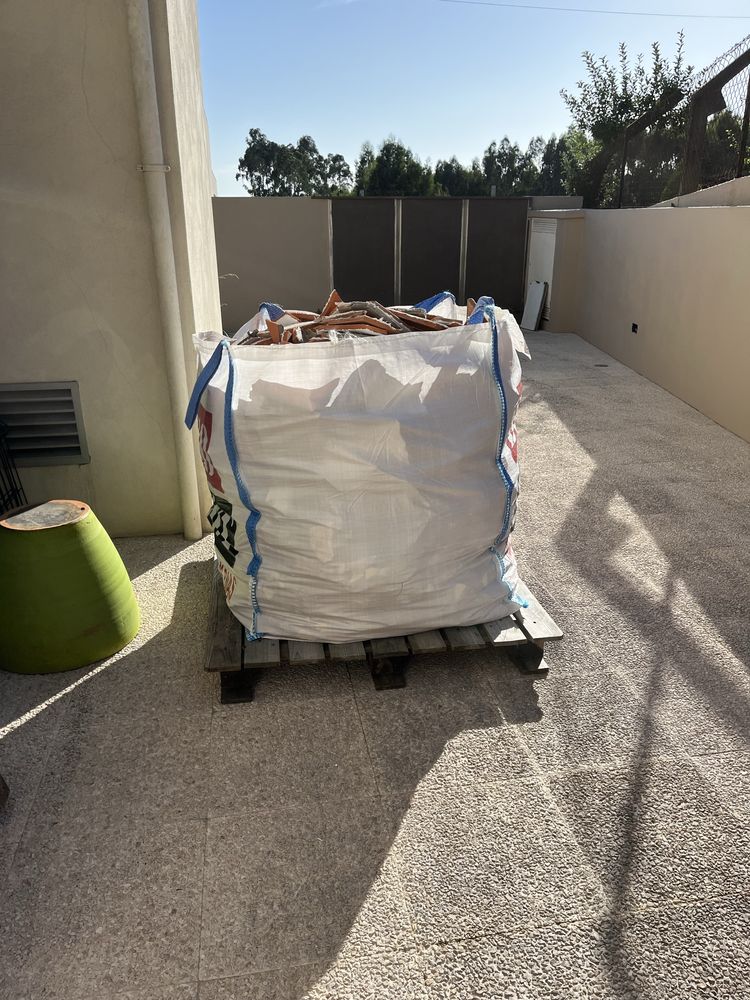 2 big bags de entulho de construção