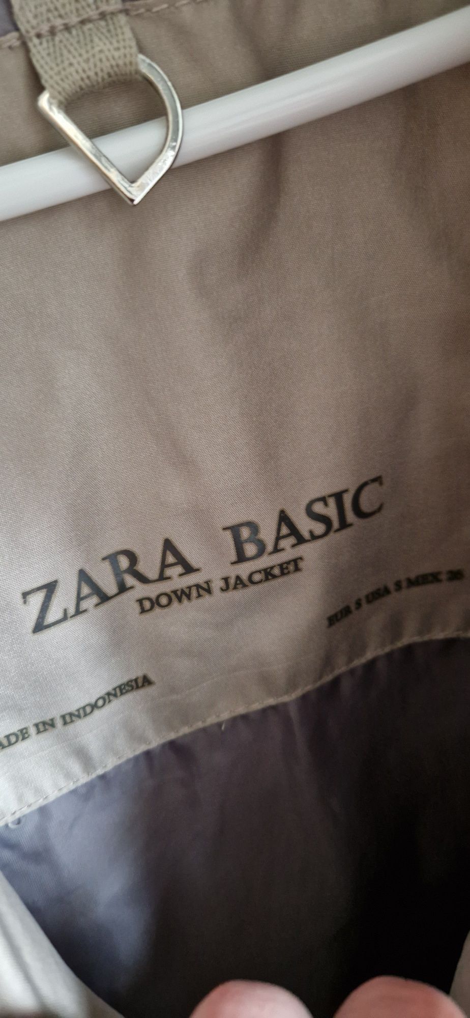Beżowa kurtka damska Zara Basic rozmiar S