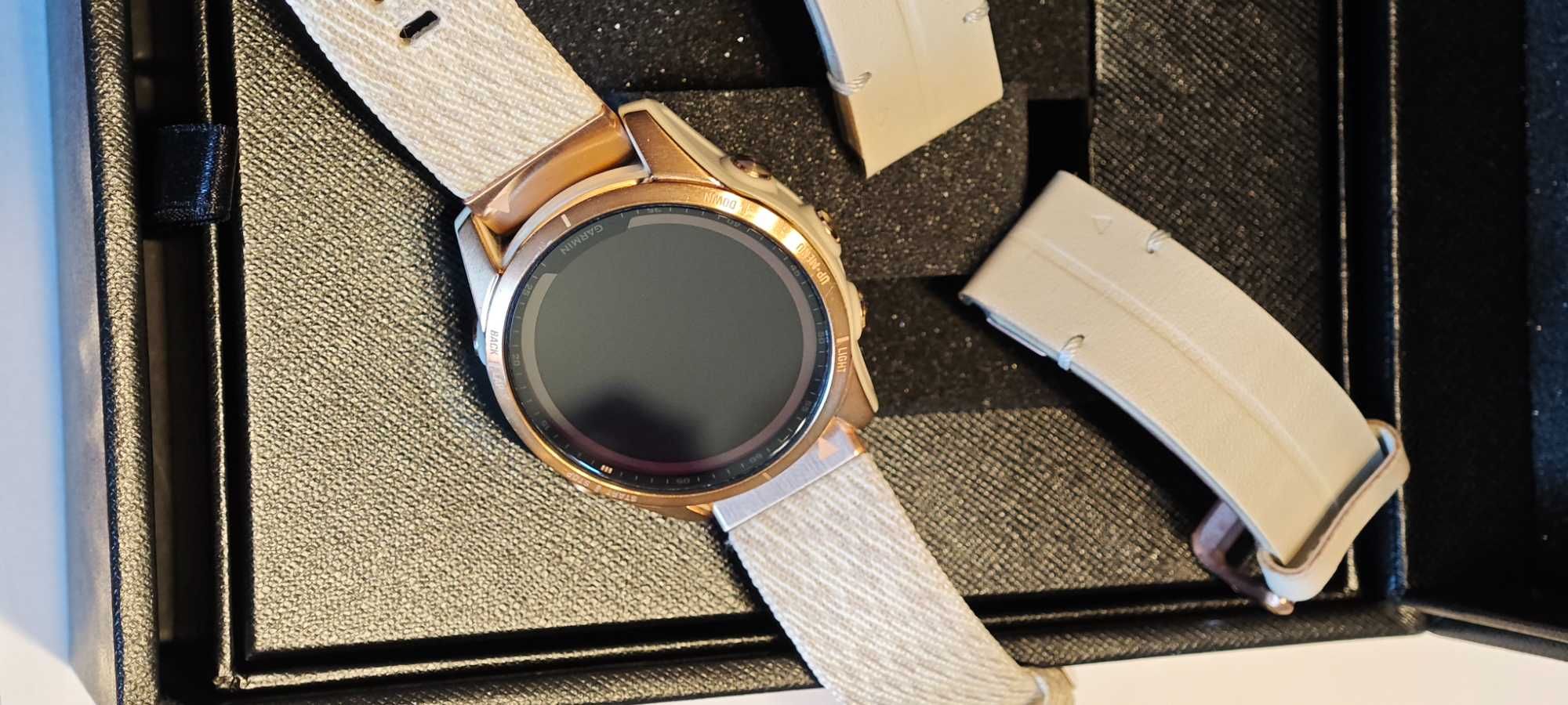 Garmin fenix 7s saphire solar - solarny, tytanowy złoty róż + GRATISY