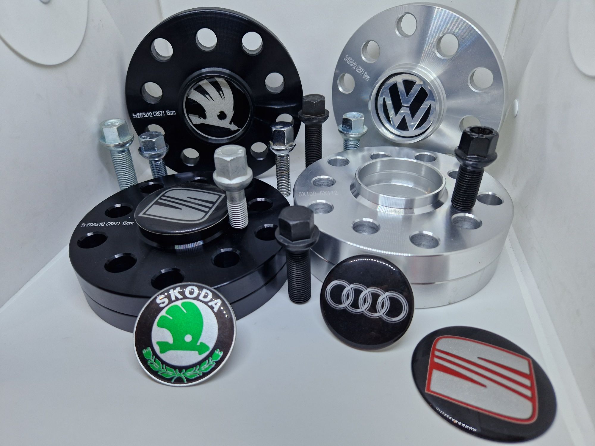 Проставки ковані під диски AUDI/SEAT/SKODA/VOLKSWAGEN 5×100/112 57.1