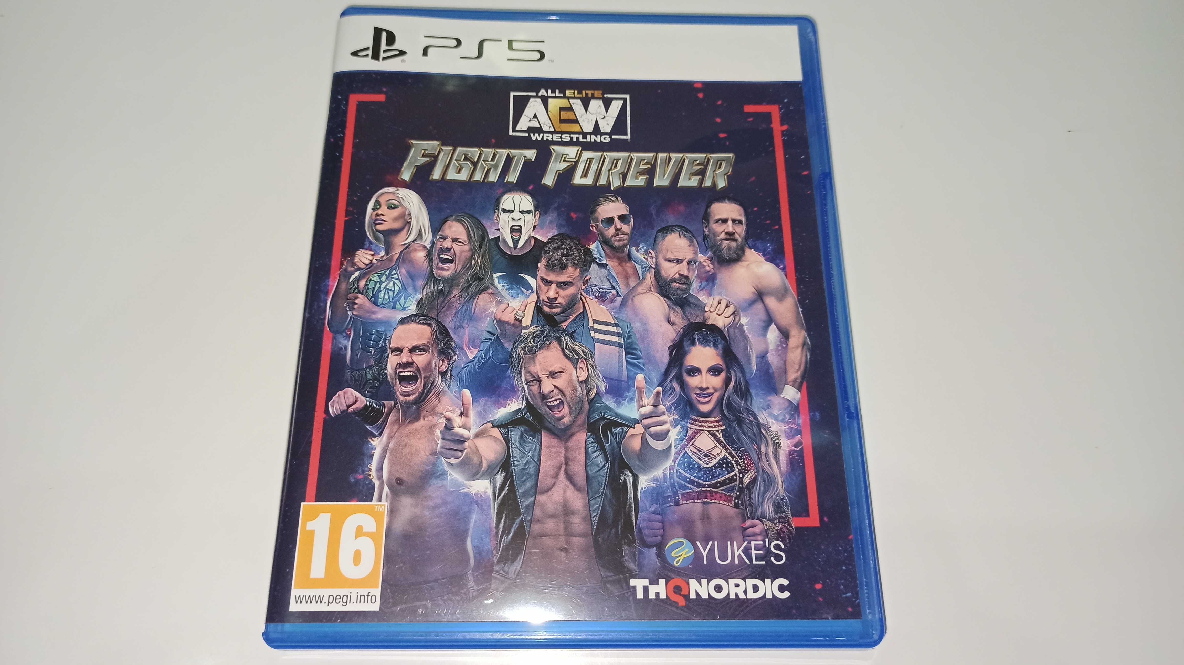 ps5 AEW FIGHT FOREVER WRESLING bijatyka1-2 graczy, na imperzy idealna