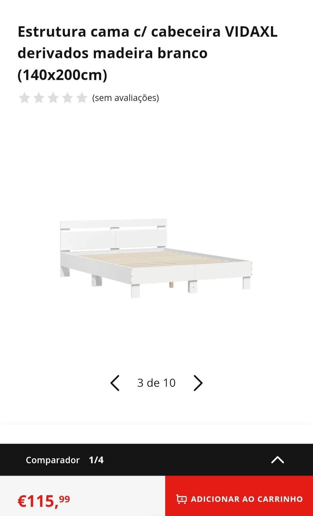 Cama nova 140x200