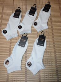 Носки белые  премиум класса Корона шкарпетки короткие