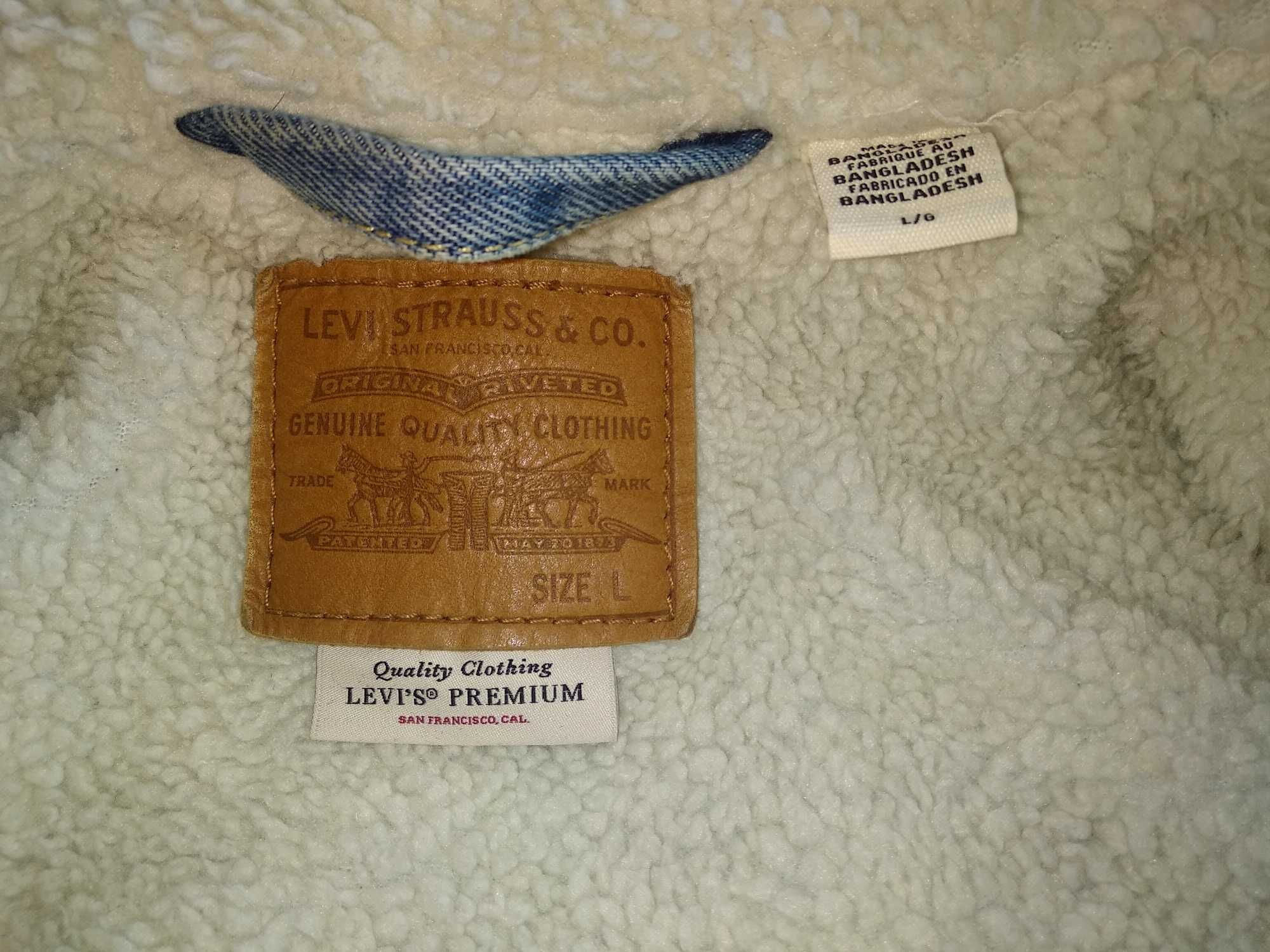 Шерпа куртка levi's San Francisko premium made in Bangladesh