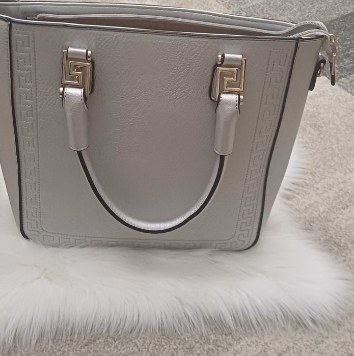 Torebka damska srebrna