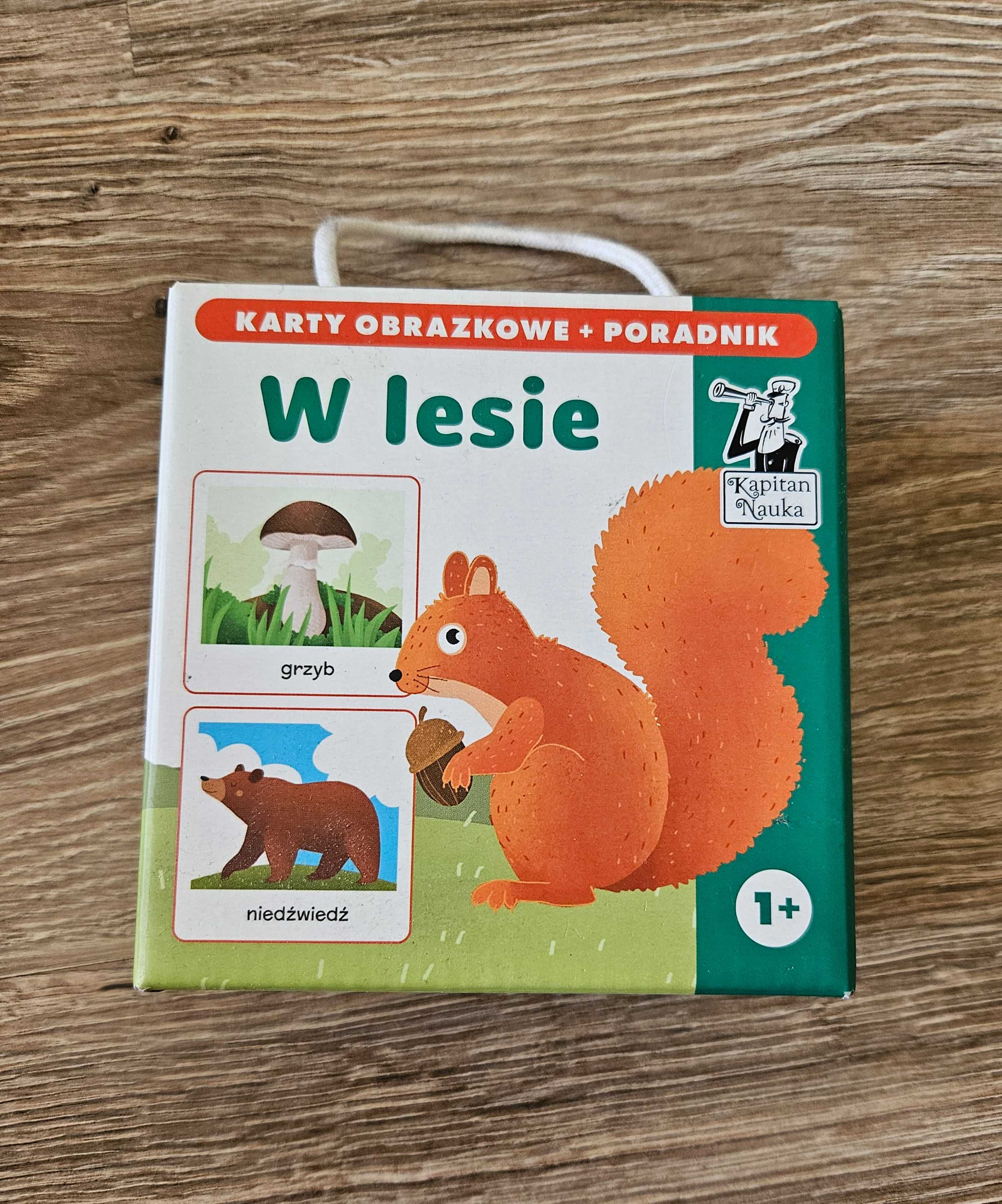 Karty obrazkowe w lesie + poradnik, 1+