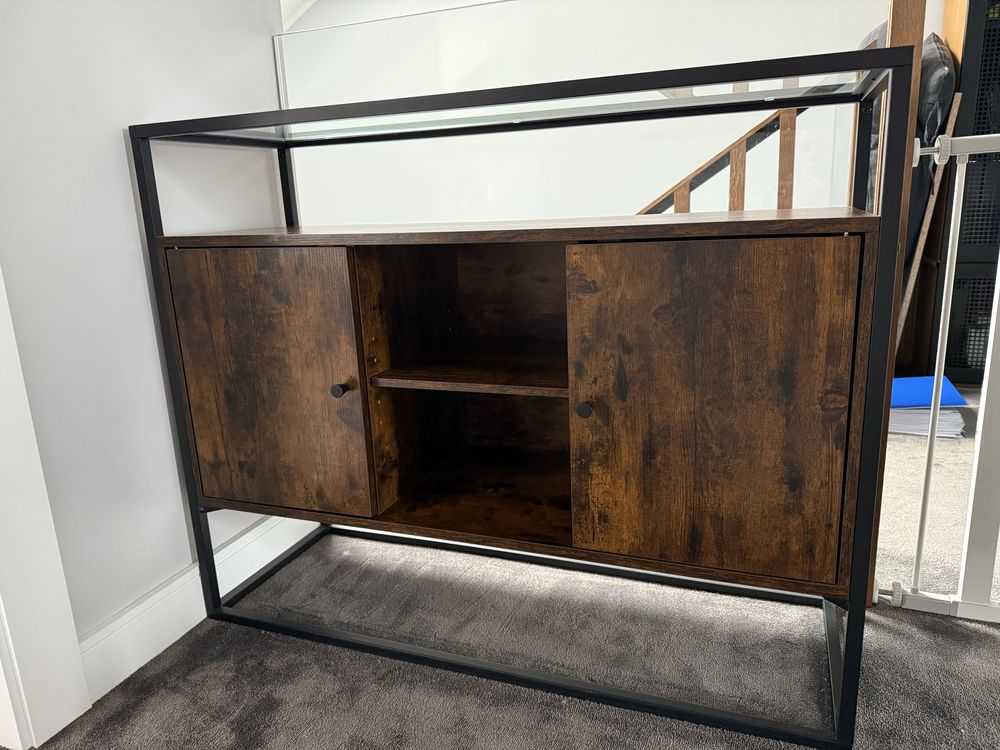 Komoda, konsola Loft rustykalny brąz
