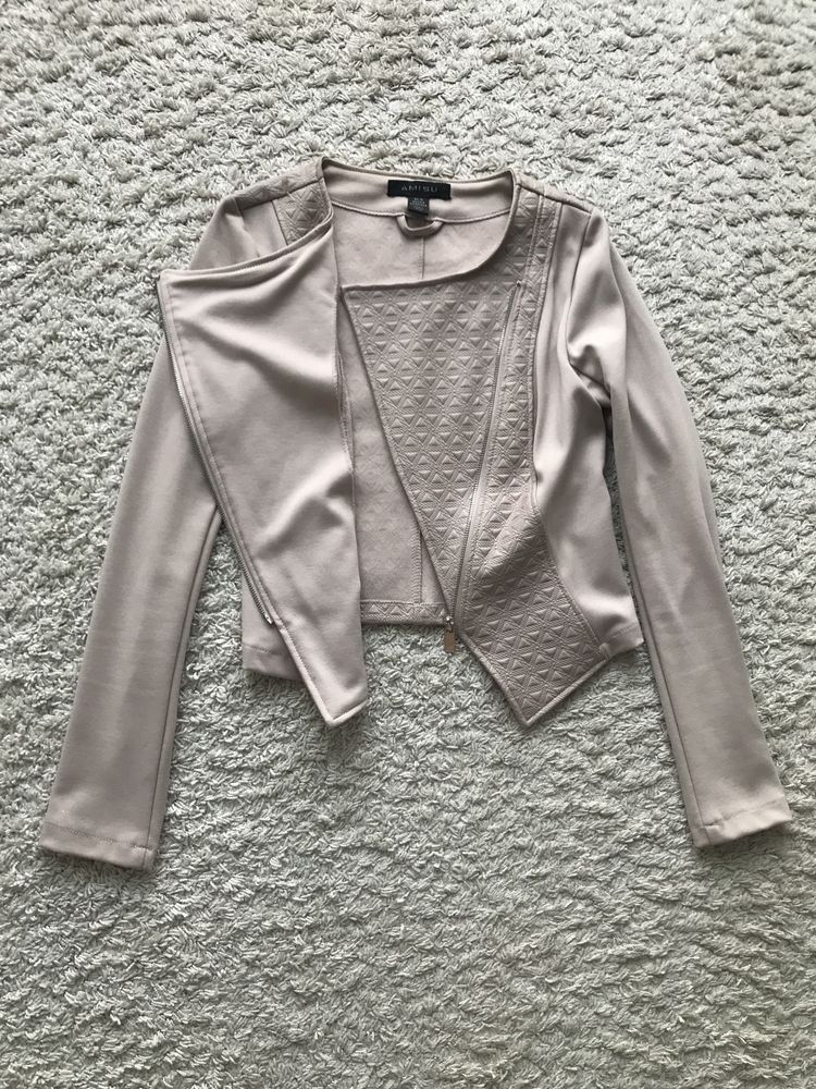 Amisu marynarka/żakiet, rozmiar S/36, krótka, beżowa, elegancka