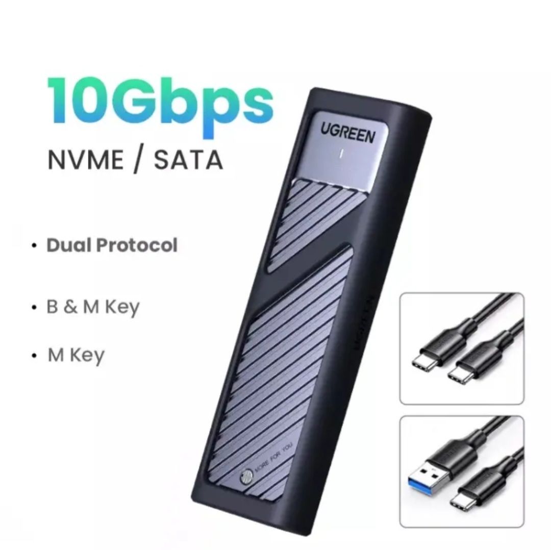 Кишеня ssd Ugreen CM559 nwme sata карман югрін для ссд дисків