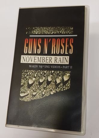 Guns n' roses November rain making videos kaseta VHS