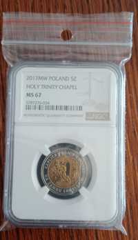 5 zł Kaplica Trójcy Świętej 2017 NGC MS67