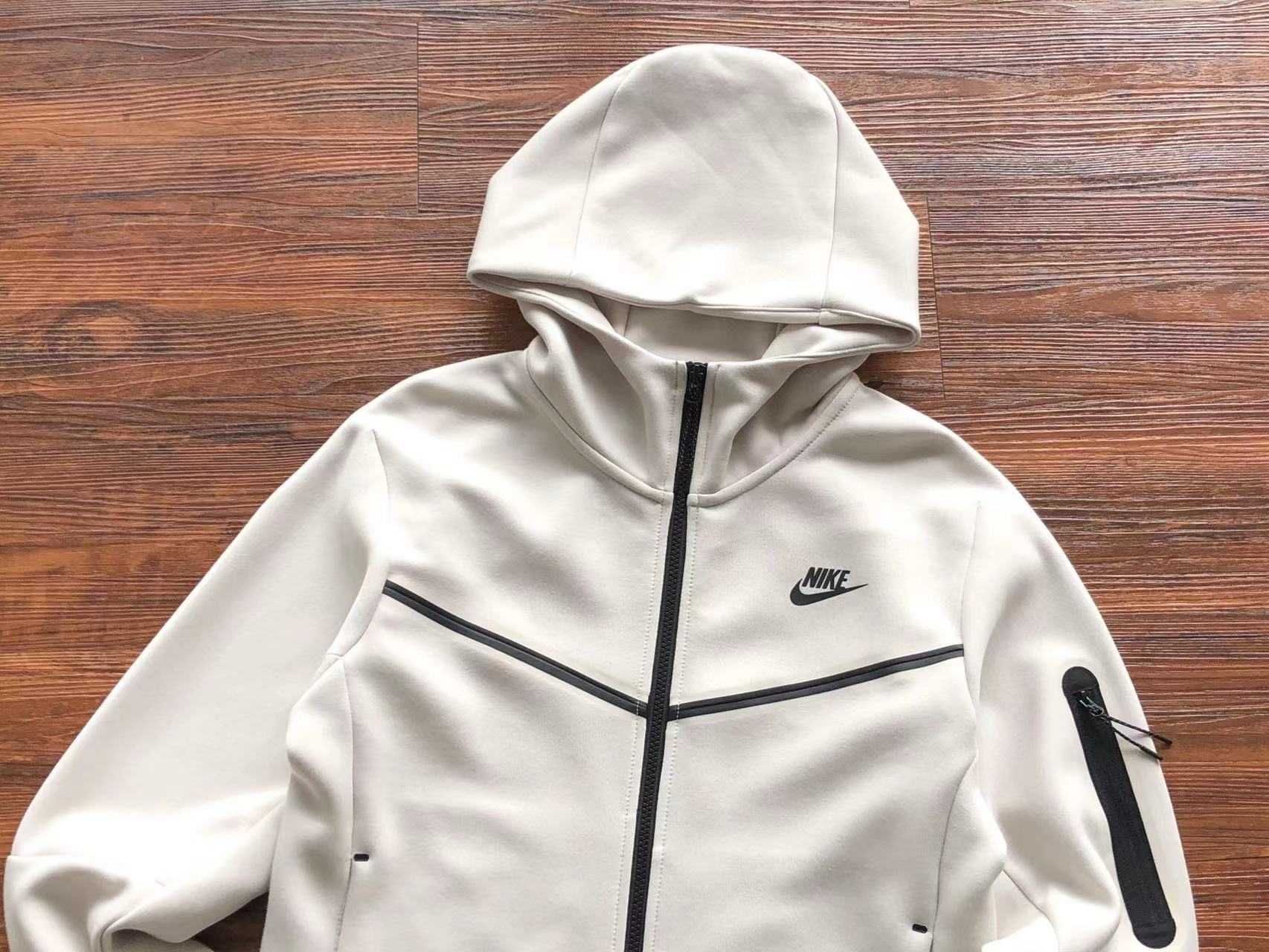 Чоловичий спортивний костюм Nike tech fleece Білий Є ОПТ