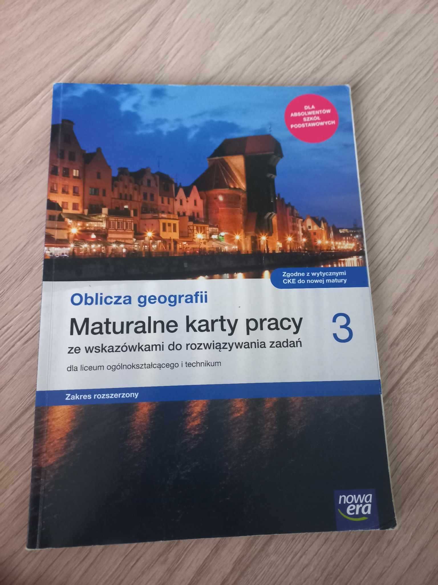 Oblicza geografii maturalne karty pracy, klasa 3