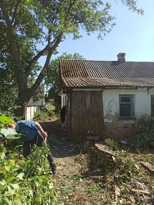 Пів будинку та прибудинкова ділянка