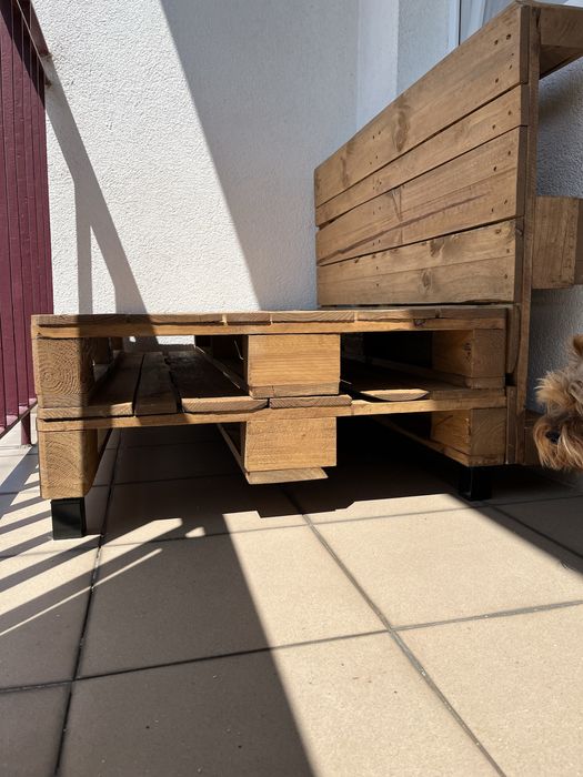 Kanapa z palet na balkon/taras