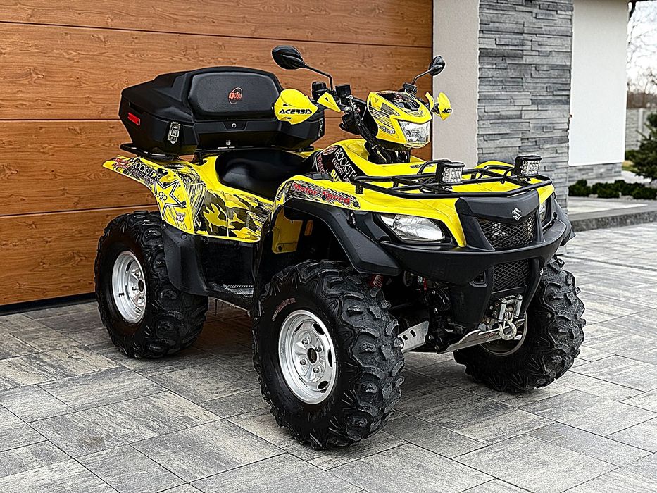 Suzuki Kingquad 750 # stan idealny # 5 tys km # 4x4 # pług do odśnieża