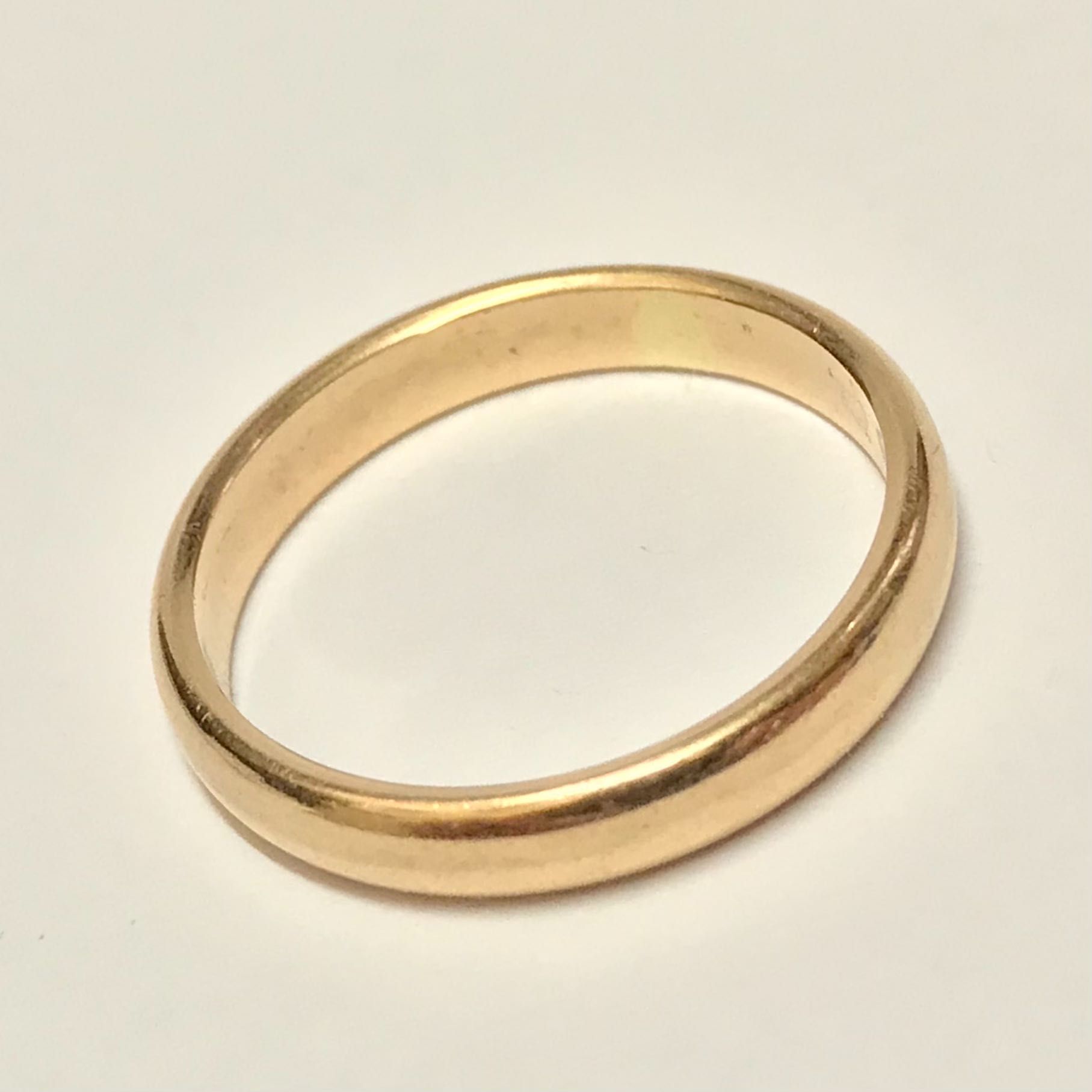Złota OBRĄCZKA męska 14K cudowna KLASYCZNA r. 18