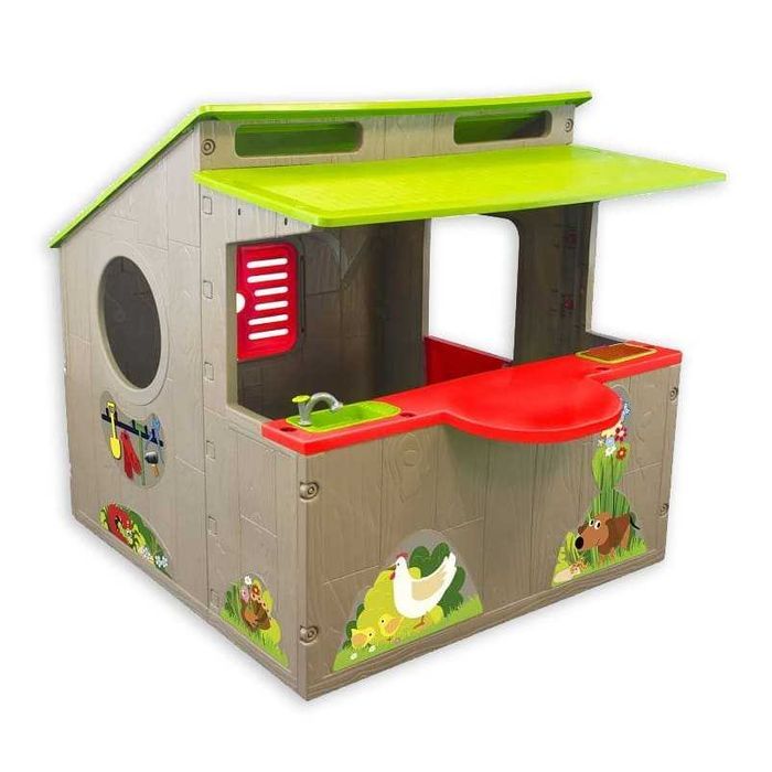 Domek dla dzieci Kiosk 139×118 cm plastikowy