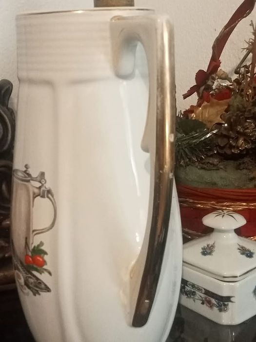 Bela caneca em faiança S.Roque Aveiro
