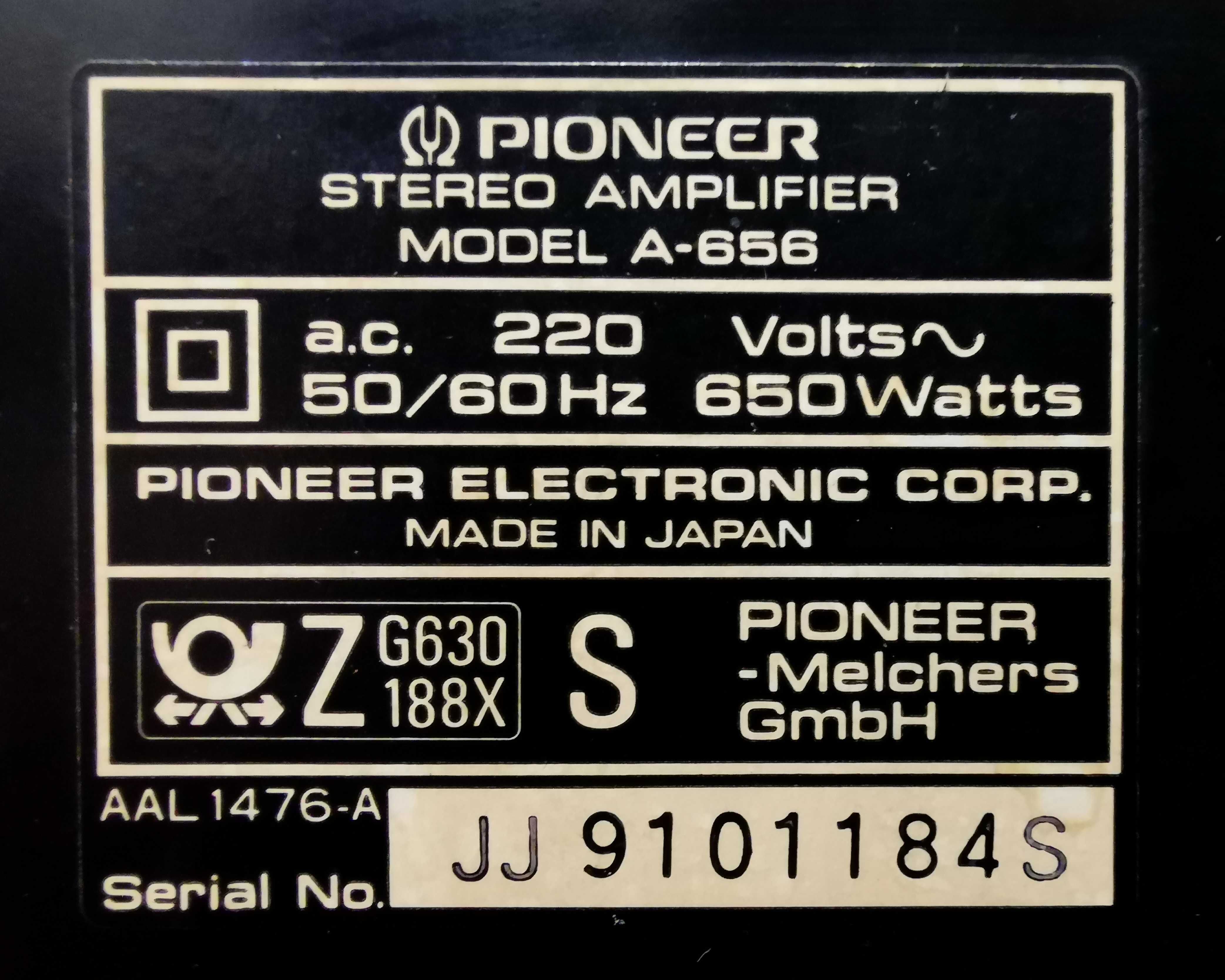 Wzmacniacz stereo Pioneer A-656