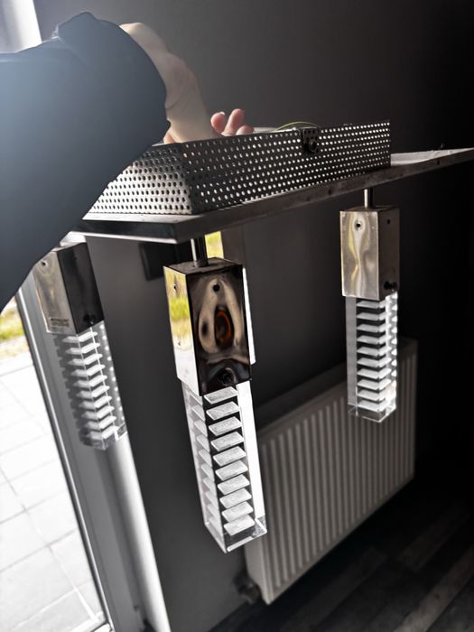 Lampa elegancka sufitowa 4 punktowa idealna glamour wisząca