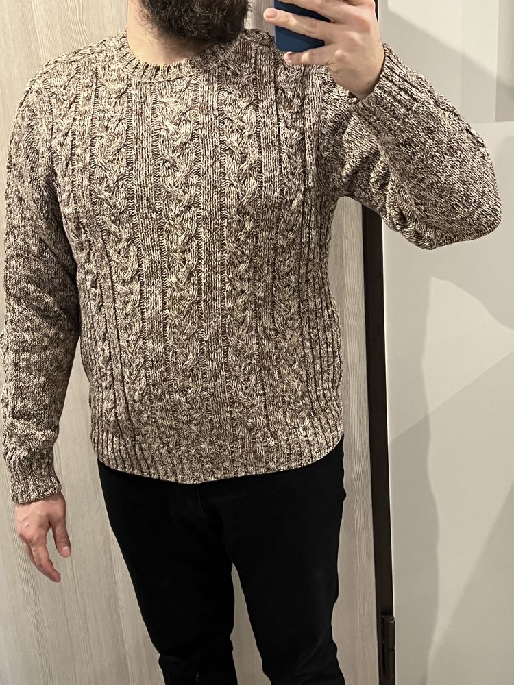 Brązowy, męski sweter XL Brice