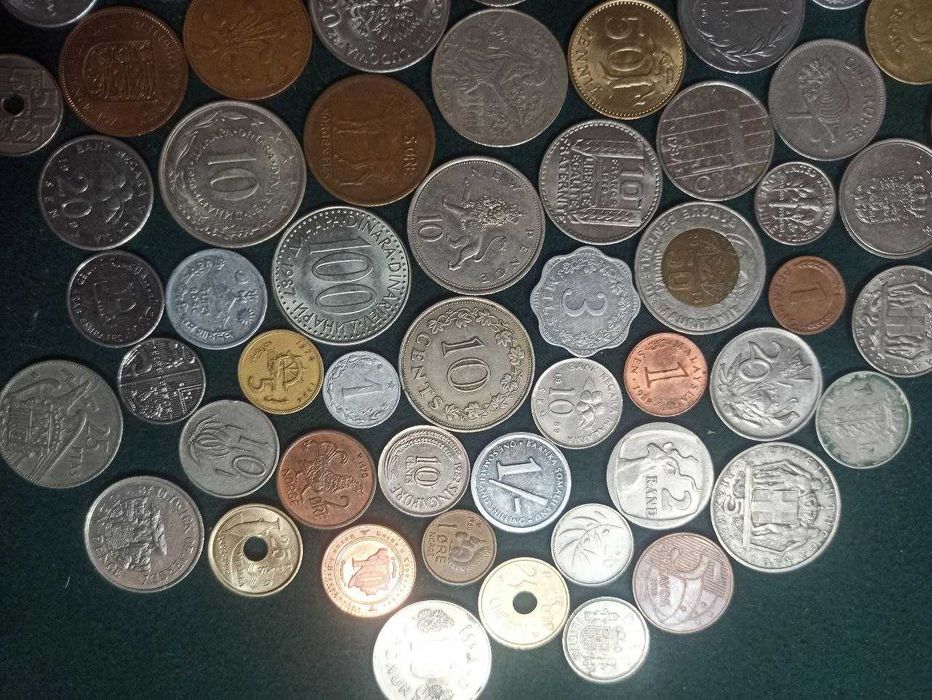 Набір монет світу 100 шт. всі континенти - без повторів / набір №36