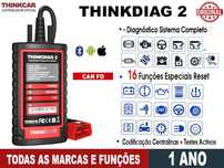 ThinkDiag 2 Maquina Diagnóstico OBD Todas as Marcas/Funções (1 Ano)