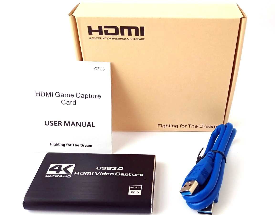 Внешняя карта видеозахвата HDMI в USB 3.0 Game Capture Card