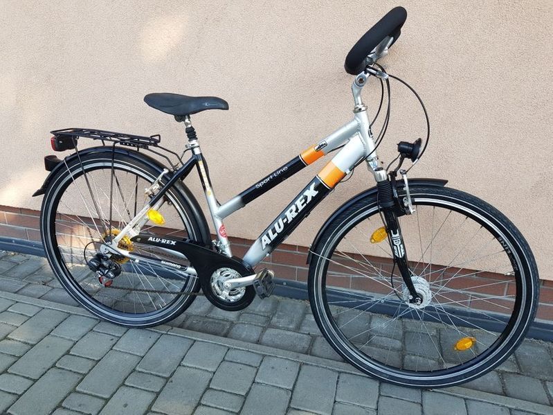 Rower damka trekkingowa ALU-REX koła 28 cali SHIMANO aluminium WYSYŁKA