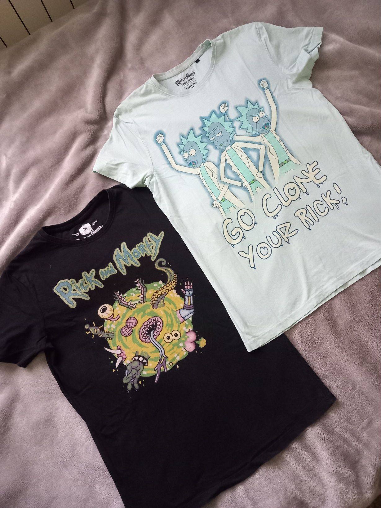 Dwa bawełniane T-shirty Rick and Morty, House M