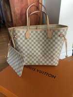 Color Azur - beige, blue. vuitton neverfull