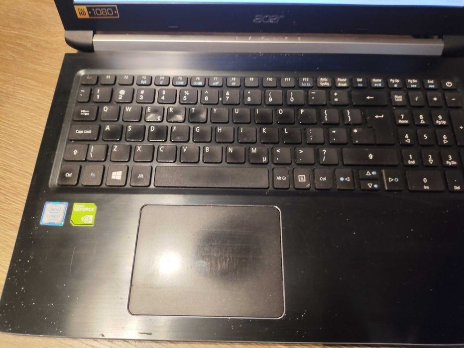Acer A515-51g I7-7500U 12GB RAM GF MX150 Dysk 256 GB SSD NVMe